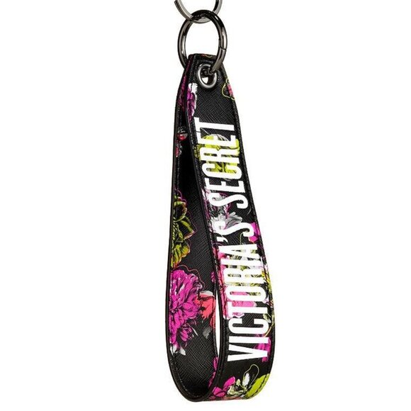 💗Victoria’s Secret Faux Fur Stud Large Wristlet/Clutch Handbag w/Floral Strap💗 - Picture 4 of 15